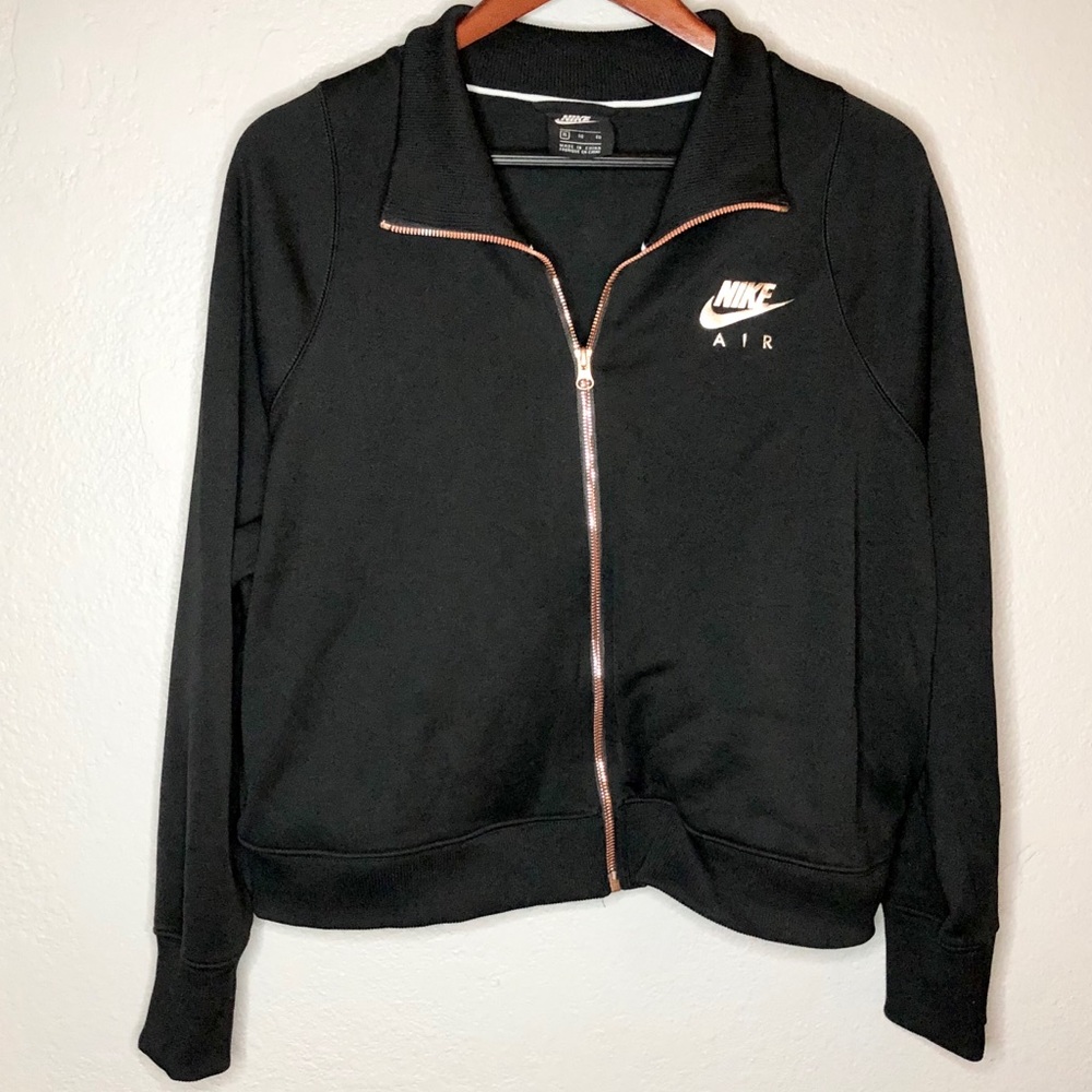 Nike Air size XL crop rose gold track jacket